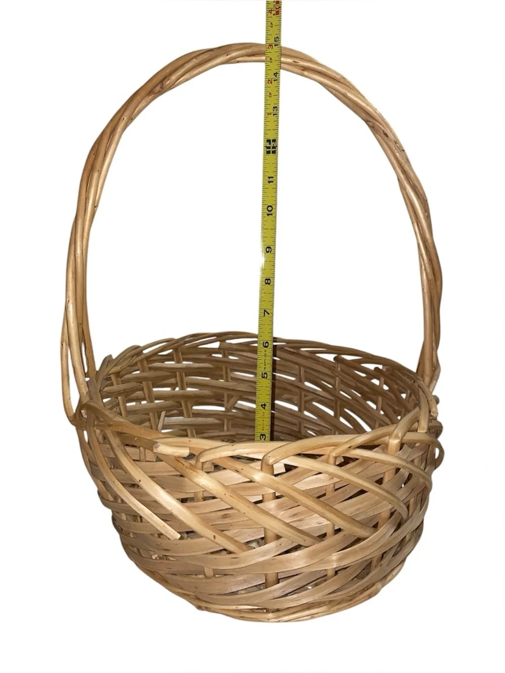 Vintage Brown Woven Basket